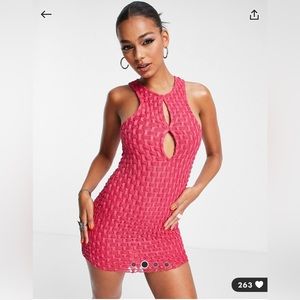 Asos Pink Keyhole Dress